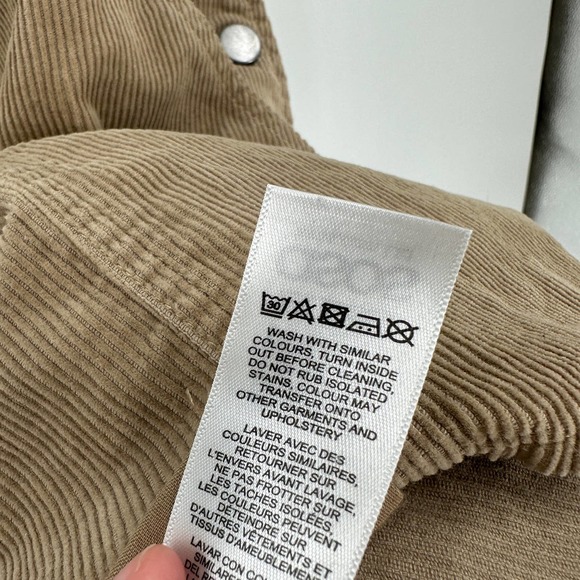 ASOS Denim Brown Corduroy Overall Dress Women's Size 12 - Picture 6 of 10